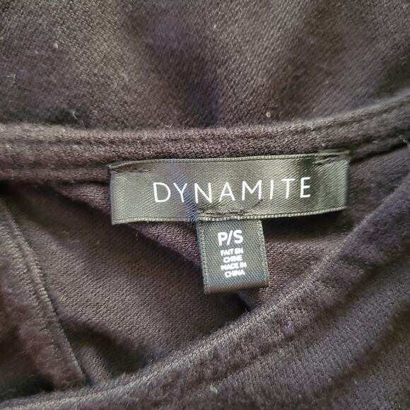 Dynamite Women's Black 3/4 Sleeve Top Size PS - Picture 5 of 7